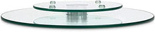 Tempered Glass Lazy Susan Turntable – 360° Rotating Serving Tray (25cm)