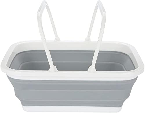 Collapsible Storage Basket with Handles – Foldable Silicone Utility Basket