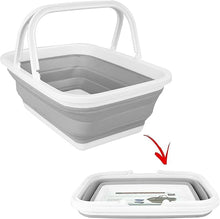 Collapsible Storage Basket with Handles – Foldable Silicone Utility Basket