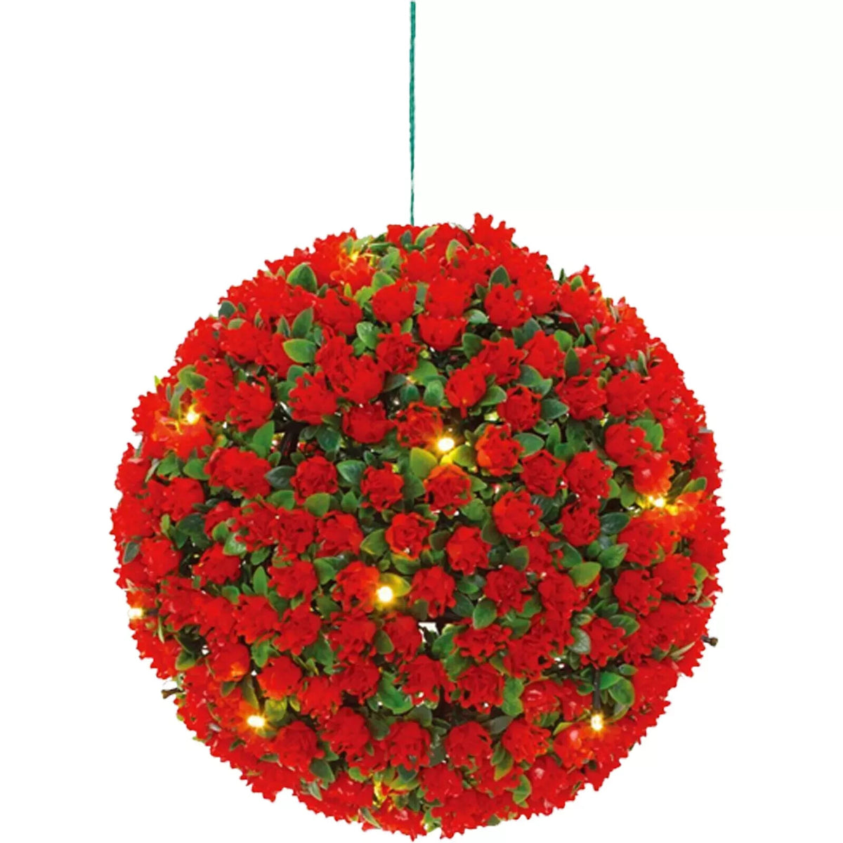 Solar Powered Coloured Topiary Ball Lights – LED Hanging Garden Decoration 27CM