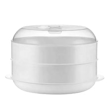 2 Tier Microwave Food Steamer – Healthy Steam Cooking Container Set