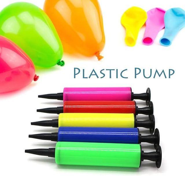 Portable Balloon Pump Hand Inflator – Air Pump for Balloons, Pool Floats & Inflatables (Random Color)