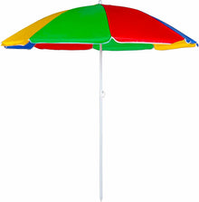 180CM Beach Umbrella with Tilt Adjustable Pole – Multicolor Sun Shade