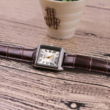 Casio Vintage LTP-V007L-9BUDF Women's Square Analogue Watch - Gold Dial & Brown Leather Band