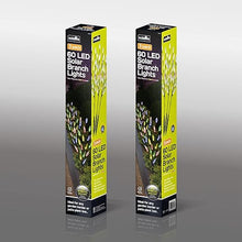 60 LED Solar Tree Branch Lights – 3-Pack Multi-Coloured Decorative Garden Stakes