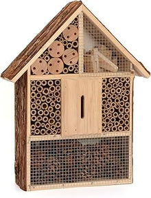 Wooden Garden Insect Hotel – Outdoor Bee & Ladybird Habitat House