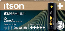 ITSON Pro AA Alkaline Batteries Max Power High-Performance (8-Pack)