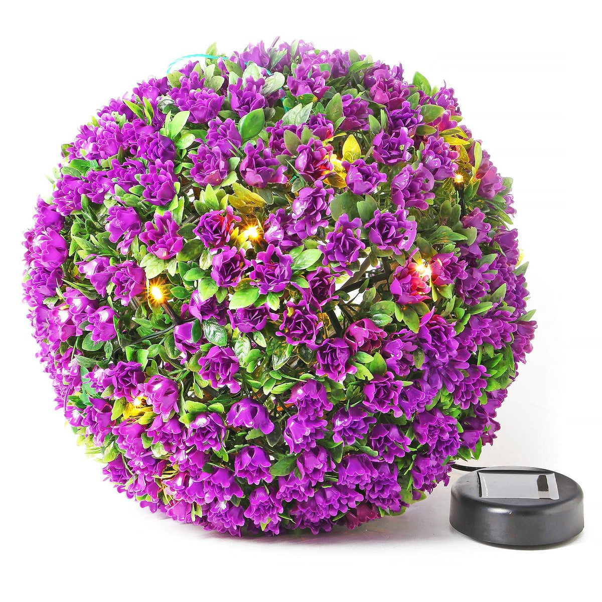 Solar Powered Purple Topiary Ball Lights – LED Hanging Garden Decoration 27CM
