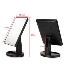 16 LED Lighted Makeup Mirror with Touch Control & Adjustable Brightness