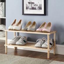 2 Tier Wooden Shoe Rack – Compact Storage Organizer for Shoes (63cm)