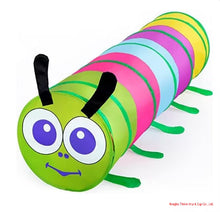 Kids Caterpillar Play Tunnel – Foldable Indoor & Outdoor Crawl Tunnel Toy