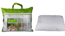Bamboo Memory Foam Pillow – Shredded Foam Bed Pillow with Zippered Cover