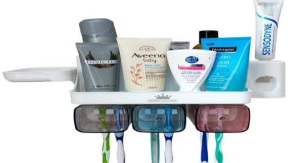 Toilet Handy Organiser – Wall Mount Bathroom Storage Dispenser