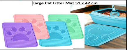 Large Cat Litter Trapping Mat – 51 x 42 cm Mess-Control Floor Protector