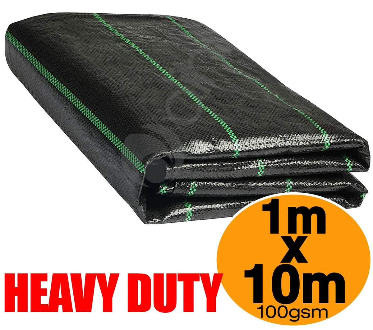 Heavy Duty Weed Barrier Fabric 1x10M – Garden Weed Control Ground Cover