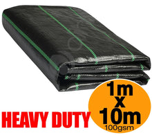 Heavy Duty Weed Barrier Fabric 1x10M – Garden Weed Control Ground Cover