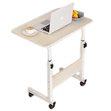 Adjustable Height Office Table with Wheels – Portable Laptop & Work Desk