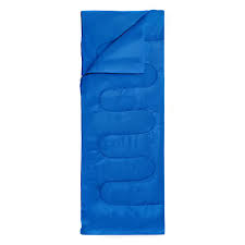 Envelope Sleeping Bag (190 x 75 cm) – Lightweight 200GSM Insulated Outdoor Sleeping Bag with Carry Bag (Blue)