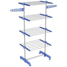 4-Tier Mobile Tower Clothes Airer – 18m Foldable & Adjustable Heavy-Duty Laundry Drying Rack