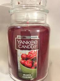 Yankee Candle Black Cherry Scented Candle, Large 22oz Jar