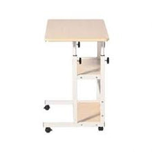 2-in-1 Adjustable Height Office Table with Wheels – Portable Mobile Laptop Desk (40x60cm)