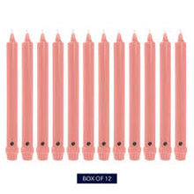 J&C Unscented Premium Dinner Candles 4-Pack – Classic Tapered Table Candles (Choose Color)
