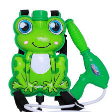 Frog Backpack Water Gun Shooter – Interactive Outdoor Squirt Toy for Kids