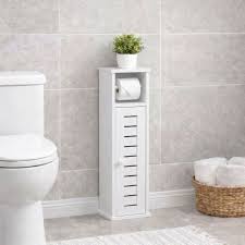 PVC Toilet Cabinet Holder – Bathroom Storage Cabinet for Toilet Paper & Essentials