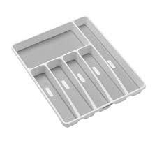 6 Compartment Tray Organizer – Multi-Purpose Cutlery & Storage Tray with Non-Slip Base