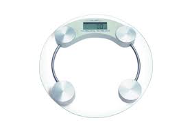 Electronic Personal Scale – Round Glass Bathroom Weighing Scale (180kg Capacity)