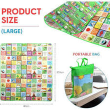 Jumbo 2-in-1 Double-Sided Kids Play Mat – Extra Large Waterproof Reversible Floor Mat with Carry Bag
