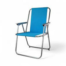 Printed Spring Foldable Beach Chair – Navy Striped Camping & Outdoor Chair