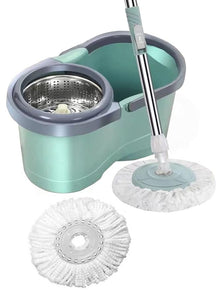 360° Spin Mop with Open Circle Wringer – Easy Clean Floor Cleaning System