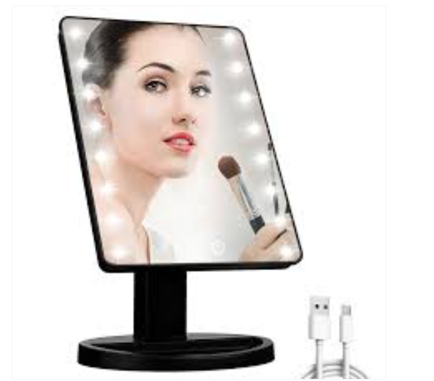 LED Touch Vanity Makeup Mirror - USB Powered